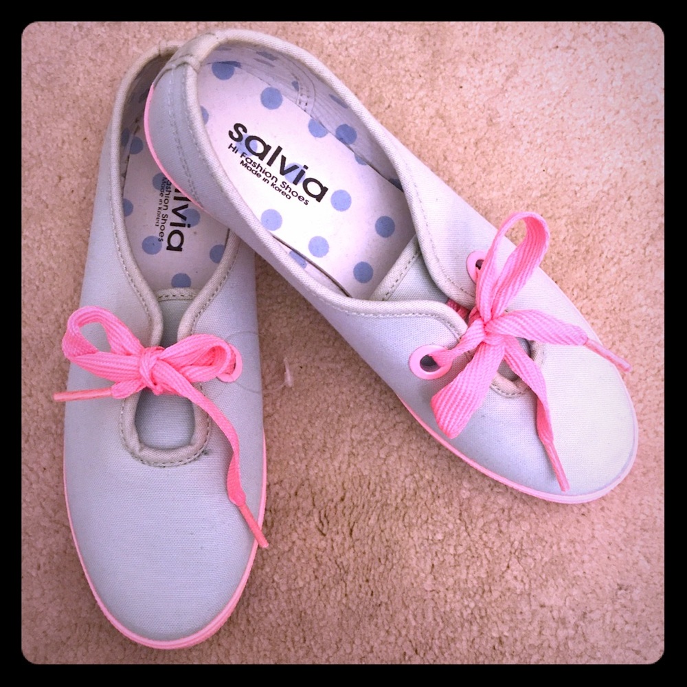 SKY BLUE/PINK HIGH KOREAN FASHION SHOES